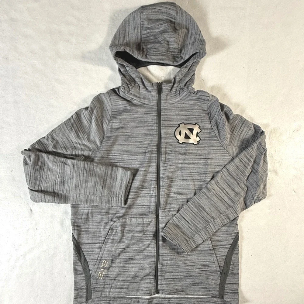 Jordan UNC Tar Heels Basketball Full Zip Hoodie‎ Mens XL Dri-Fit North Carolina